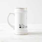 Personalisiertes Geschenk Jacksonville Skyline Ske Bierglas (Links)