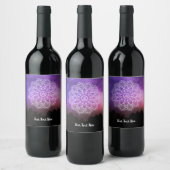 Personalisiertes Geschenk Mandala Weinetikett (Flaschen)