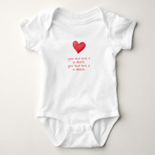 Personalisiertes Geschenk mit eigener Nachricht, D Baby Strampler