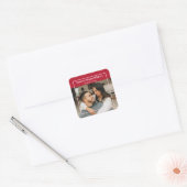 Personalisiertes Geschenk mit Foto und Text - Roma Quadratischer Aufkleber (Umschlag)