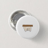 Personalisiertes Geschenk mit hängender beiger Kat Button (Vorne & Hinten)