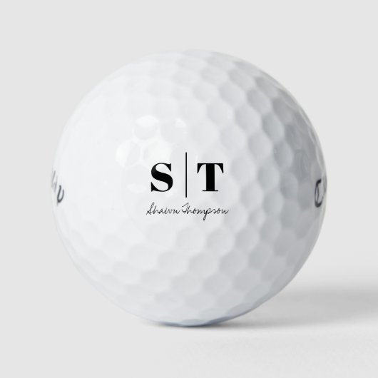 Personalisiertes Geschenk mit individuellen Initia Golfball (Vorderseite)