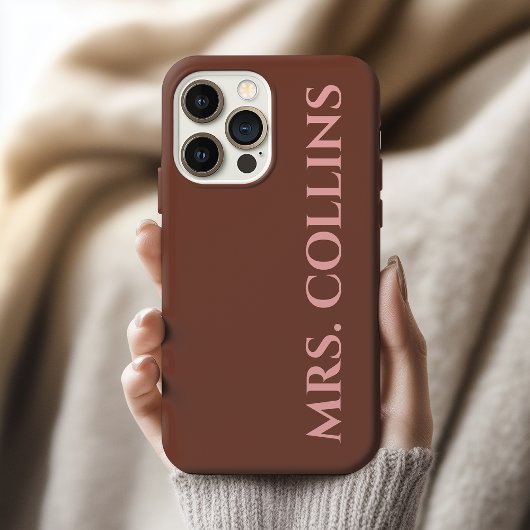 Personalisiertes Geschenk mit neuen Nachnamen für  Case-Mate iPhone Hülle