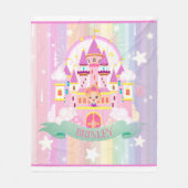Personalisiertes Geschenk! Princess Castle Fleecedecke (Vorderseite)