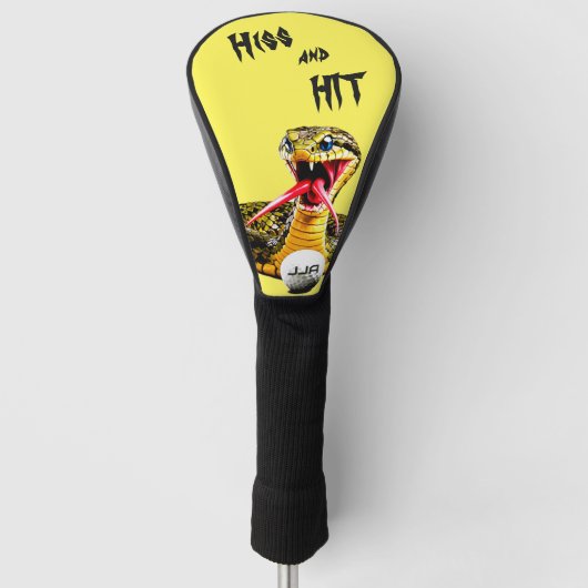 Personalisiertes Geschenk -Schlange Golf Headcover (Vorderseite)