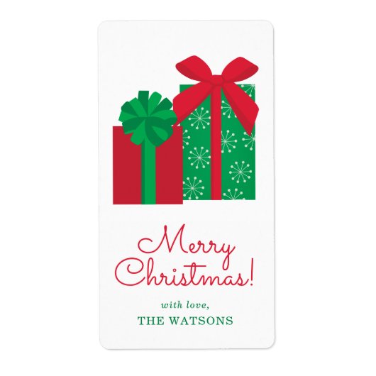 Personalisiertes Geschenk-Tag (Vorne)