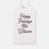 Personalisiertes Geschenk-Tag Geschenkanhänger (Rückseite)