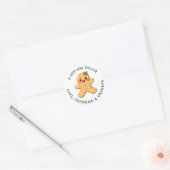 Personalisiertes Geschenk-Tag Weihnachten | Süßes Runder Aufkleber (Umschlag)