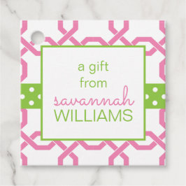 Personalisiertes Geschenk- und Gefältelchen Geschenkanhänger