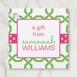 Personalisiertes Geschenk- und Gefältelchen Geschenkanhänger