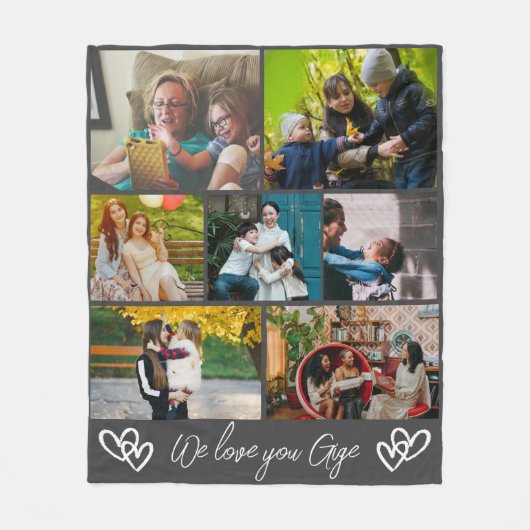 Personalisiertes Geschenk von Nichte oder Neffe fü Fleecedecke (Vorderseite)