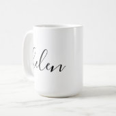 Personalisiertes Geschenk von Skriptnamen Schwarz- Kaffeetasse (Vorderseite Links)