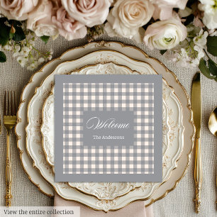 Personalisiertes Geschenk von Tartan Napkins Trend Serviette
