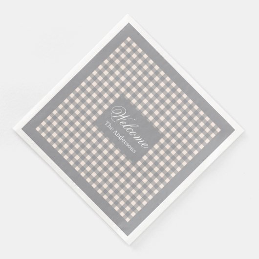 Personalisiertes Geschenk von Tartan Napkins Trend Serviette (Ecke)
