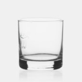 Personalisiertes Geschenk zum 25. Hochzeitstag Whiskyglas (Links)