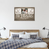 Personalisiertes Geschenk zum 50-jährigen Jubiläum Leinwanddruck (Insitu (Schlafzimmer))