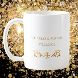 Personalisiertes Geschenk zum 50. Jubiläum Kaffeetasse