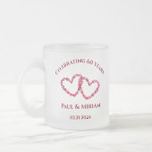Personalisiertes Geschenk zum 60. Jubiläum Mattglastasse (Links)