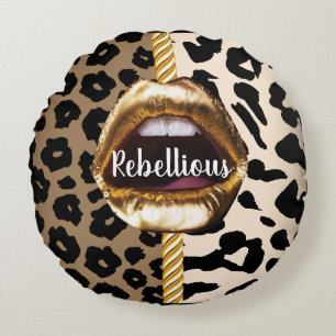Personalisiertes Geschenk zum Geburtstag, Braut, H Rundes Kissen