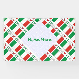 Personalisiertes Geschenk zum Tag der Italienische Banner