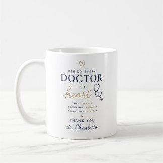 Personalisiertes Geschenk zur Würdigung des Arztes Kaffeetasse