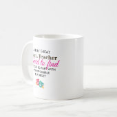 Personalisiertes Geschenk zur Würdigung des Schaus Kaffeetasse (Vorderseite Links)