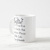 Personalisiertes Geschenkangebot für die beste Fre Kaffeetasse (Vorderseite Links)