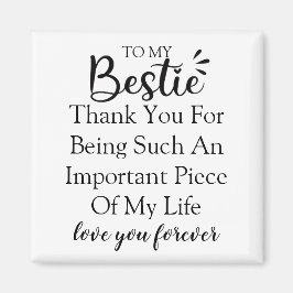 Personalisiertes Geschenkangebot für die beste Fre Magnet