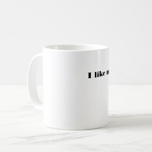 personalisiertes Geschenkartikel Kaffeetasse (Vorderseite Links)