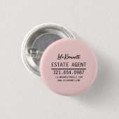 Personalisiertes Geschenkdesign für Immobilienmakl Button (Vorne & Hinten)