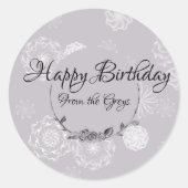 Personalisiertes Geschenketikett Runder Aufkleber (Vorderseite)