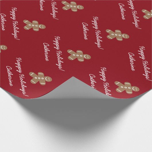 Personalisiertes Geschenkpapier (Ecke)