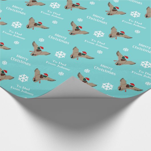 Personalisiertes Geschenkpapier (Ecke)