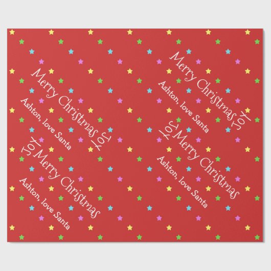 Personalisiertes Geschenkpapier (Flach)