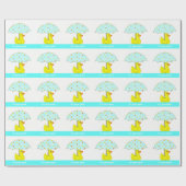 Personalisiertes Geschenkpapier für Babydusche (Flach)