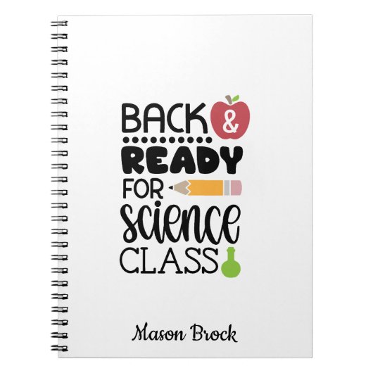 Personalisiertes Geschenkpapier für die Schule Notizblock (Vorderseite)