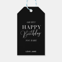 Personalisiertes Geschenkschild "Happy Birthday, Y
