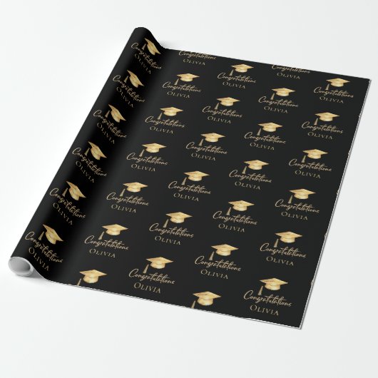 Personalisiertes Geschenkverpackungspapier zur Gra Geschenkpapier (Ungerollt)