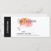 Personalisiertes Geschenkzertifikat für einen eleg (Vorderseite)