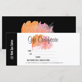 Personalisiertes Geschenkzertifikat für einen eleg