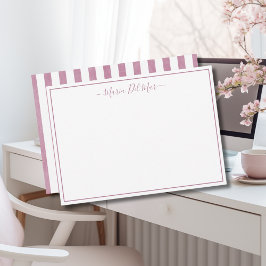 Personalisiertes Geschirr Moderne moderne Rose Str Mitteilungskarte