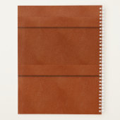 Personalisiertes geschweißtes Leder Planer (Rückseite)