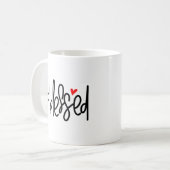 Personalisiertes gesegnetes Geschenk Kaffeetasse (Vorderseite Links)