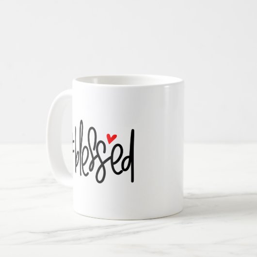 Personalisiertes gesegnetes Geschenk Kaffeetasse (Vorderseite Links)