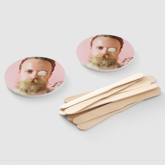 Personalisiertes Gesicht auf einem Stick Bachelore Fächer (Non-assembled)