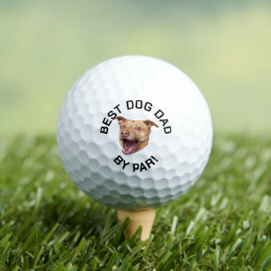 Personalisiertes Gesicht Bester Hund Vater nach Pa Golfball