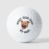 Personalisiertes Gesicht Bester Hund Vater nach Pa Golfball (Vorderseite)