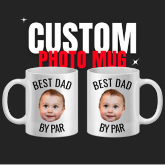 Personalisiertes Gesicht Bester Papa Von Par Benut Kaffeetasse