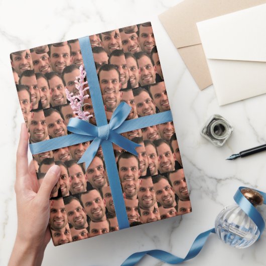 Personalisiertes Gesicht Bild Einzigartiges Foto G Geschenkpapier (Schenken)