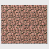 Personalisiertes Gesicht Bild Einzigartiges Foto G Geschenkpapier (Flach)